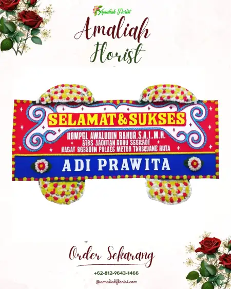 Papan Bunga Ucapan Selamat Terusan